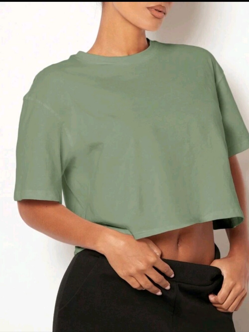 Bundle of 5 SHEIN 100% Cotton Oversized Crop Tops Size Large